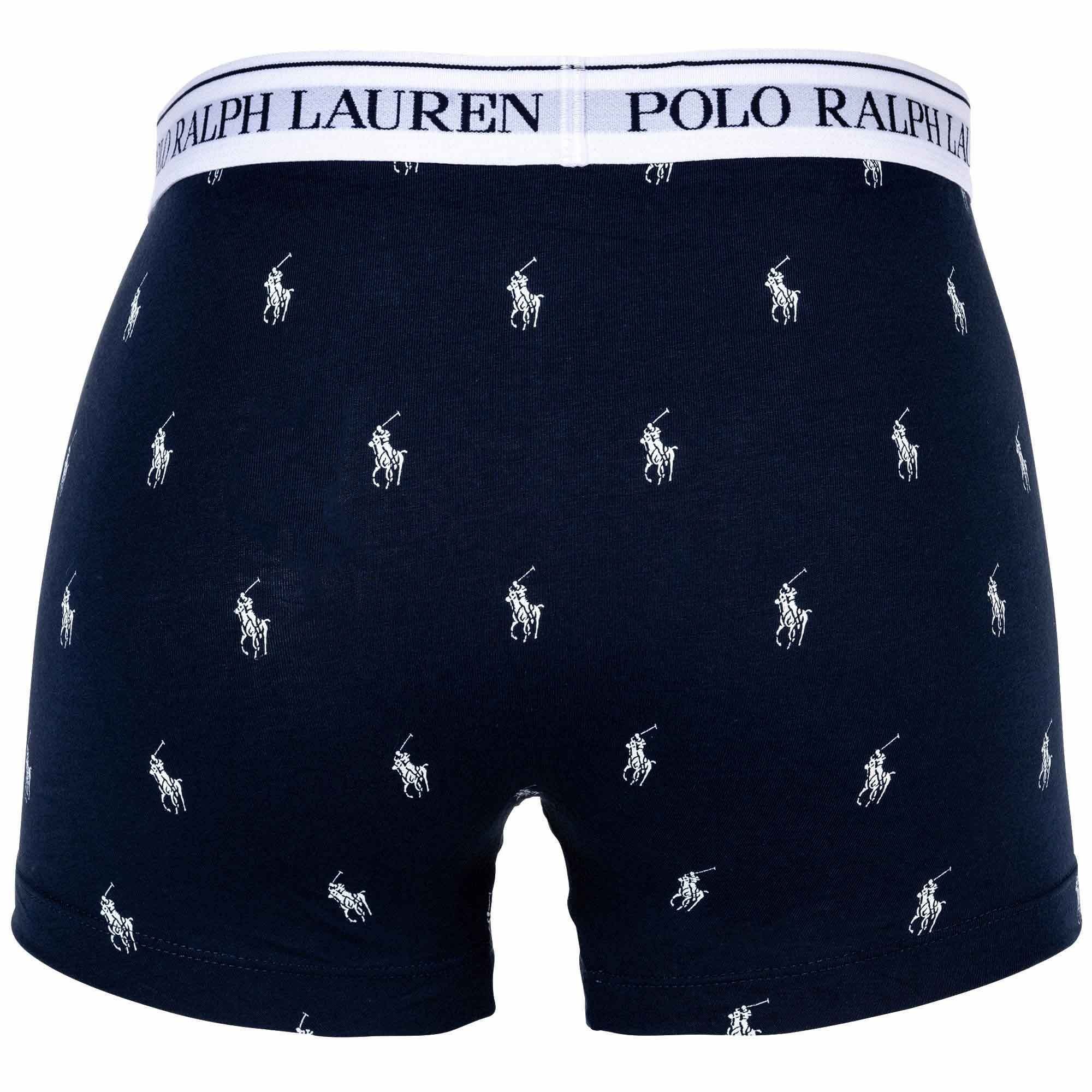 Polo Ralph Lauren Boxer Herren CLSSIC - TRUNK-3 Shorts, Pack Dunkelblau/Weiß Boxer 3er