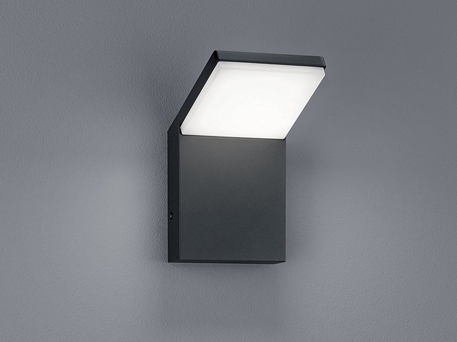 TRIO Leuchten LED Außen-Wandleuchte, LED fest integriert, Warmweiß, Wand Außenleuchte aus Aluminium zur Fassadenbeleuchtung, Höhe 16cm
