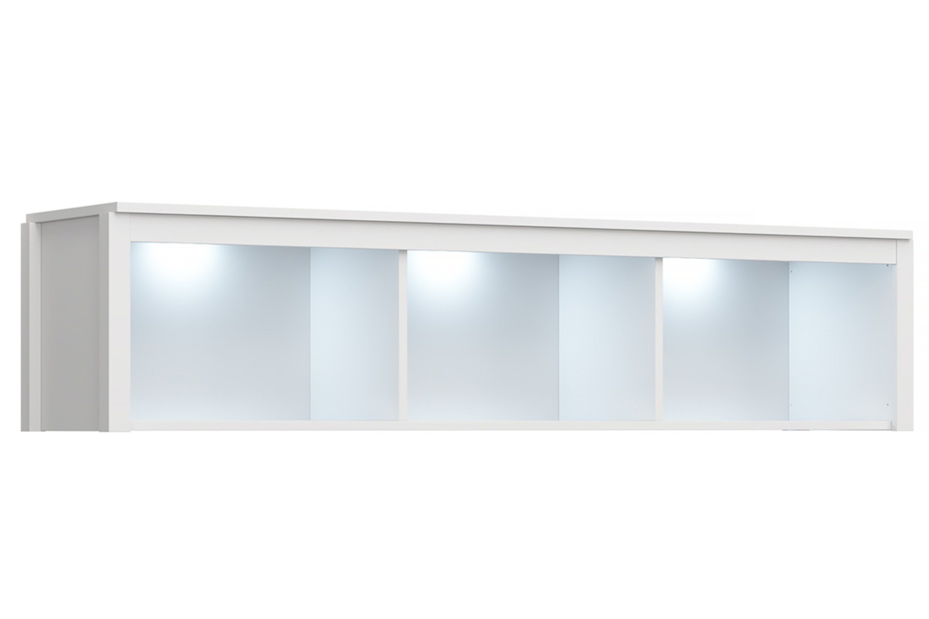KONSIMO® Wandregal FARGE Hängeschrank Schweberegal, ABS-Kanten, zeitloses Design, passt zu jedem Stil