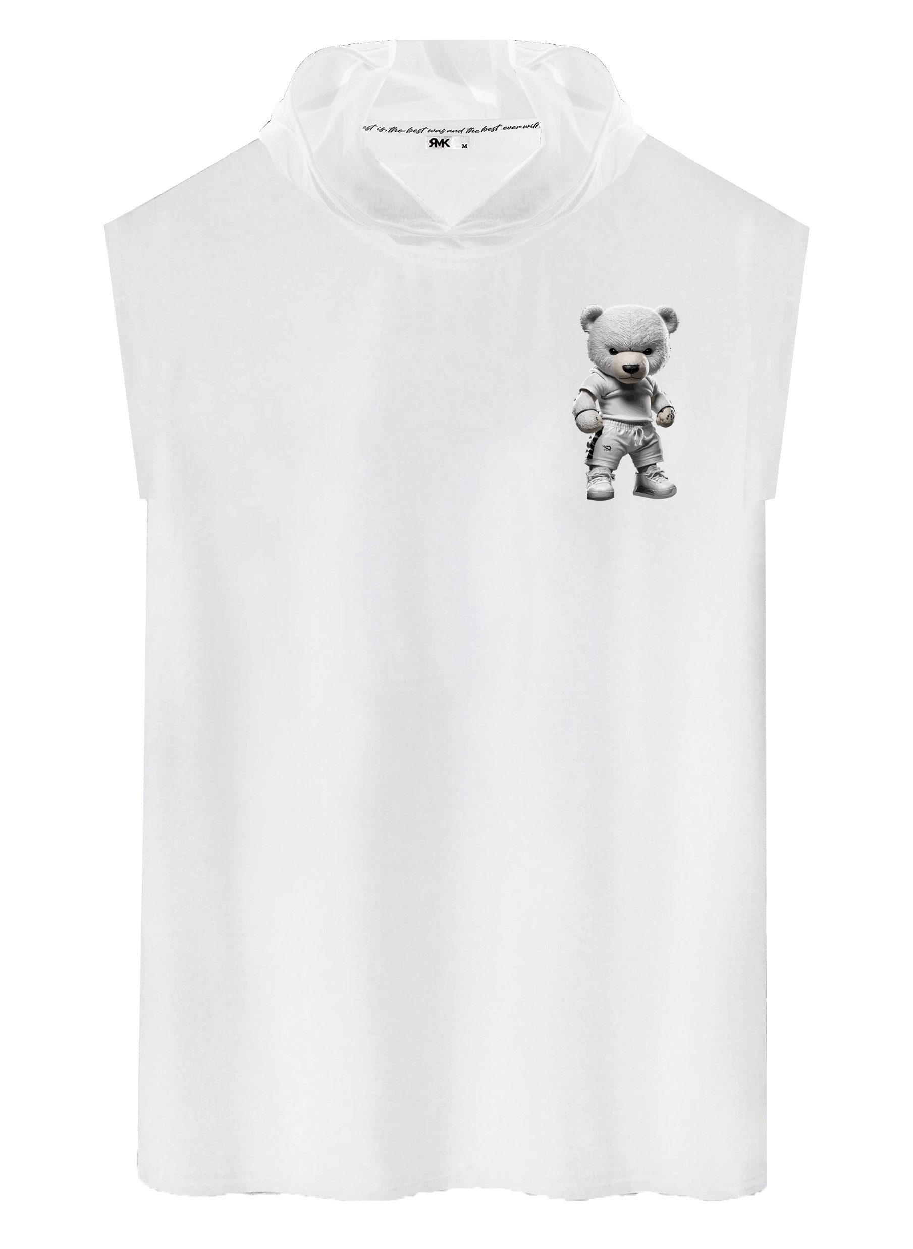 RMK Tanktop Herren Tanktop Muskelshirt Gym Ärmellos Shirt mit Teddybär Druc günstig online kaufen