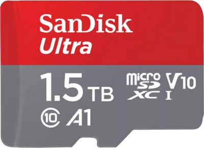 Sandisk Ultra microSD Speicherkarte A1 1,5 TB Speicherkarte (1500 GB, UHS-I, 150 MB/s Lesegeschwindigkeit)