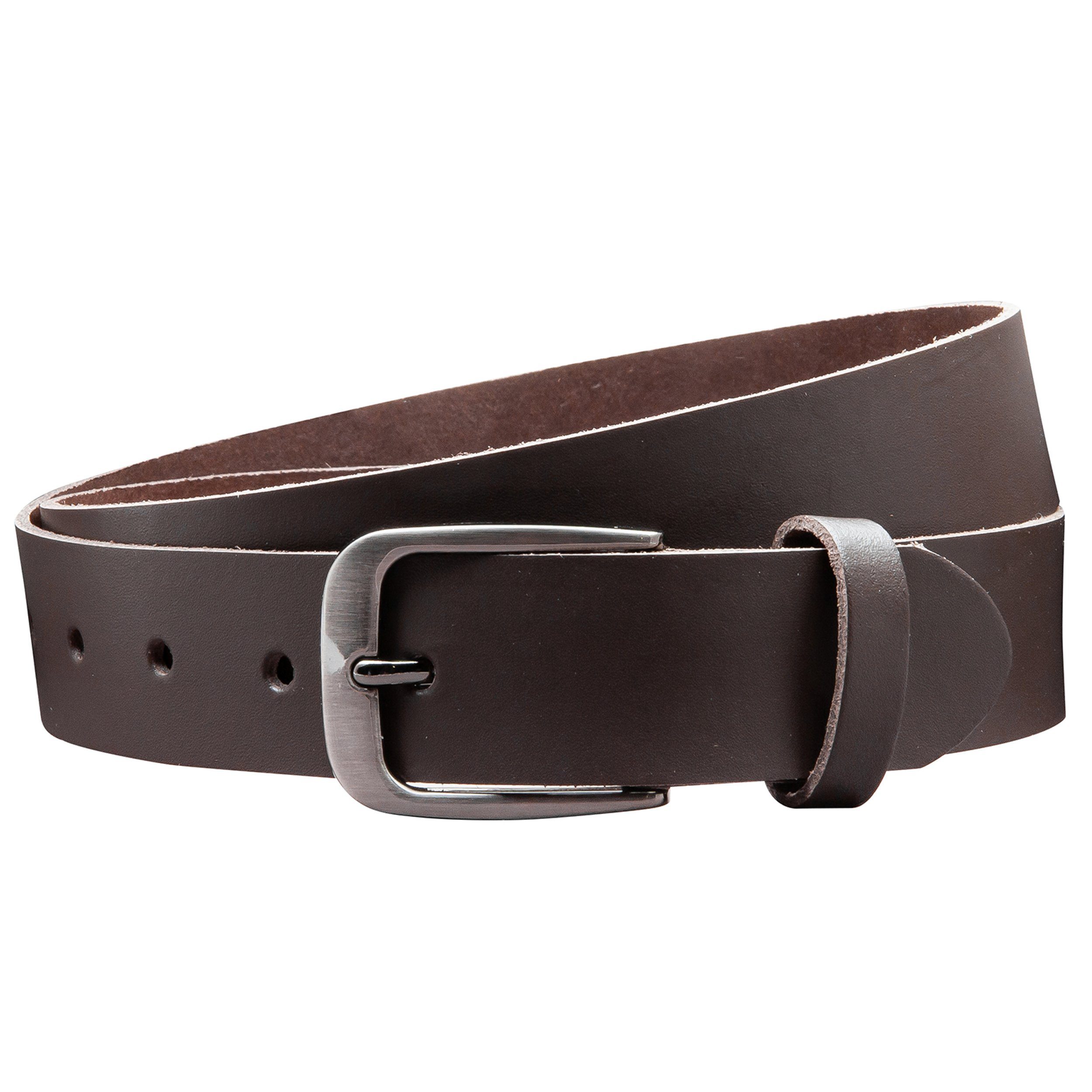 COLOGNEBELT Ledergürtel OM434-SL-Dunkelbraun MADE IN GERMANY, günstig online kaufen