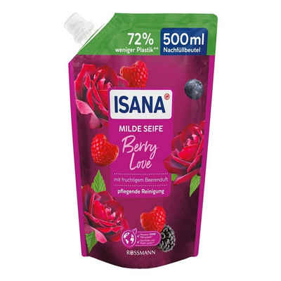 ISANA Flüssigseife Berry Love, Nachfüllbeutel, 500 ml