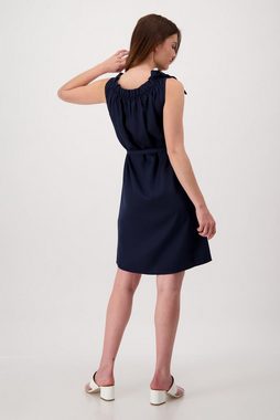 Monari Midikleid Midi Kleid mit Rüschen Ausschnitt