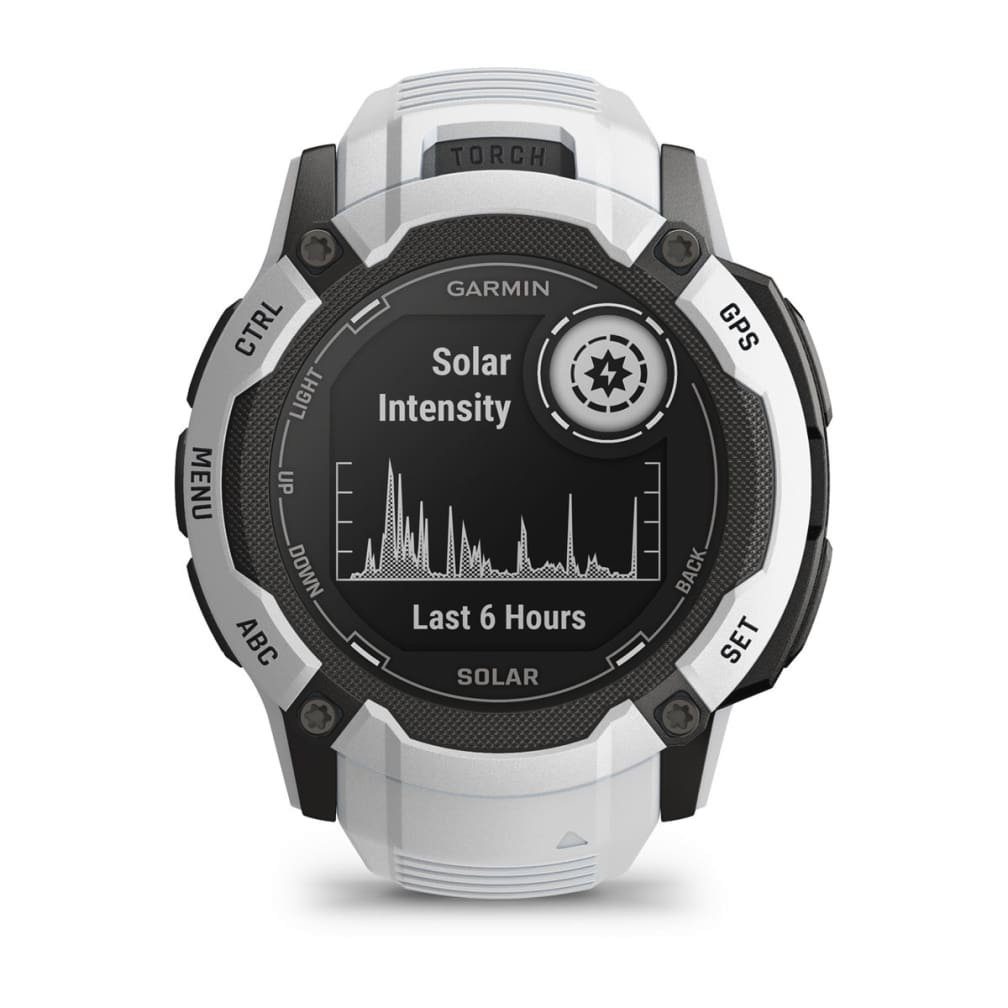 Garmin Instinct 2X Solar Smartwatch (2,8 Weiß Weiß Proprietär) cm/1,1 Zoll, 