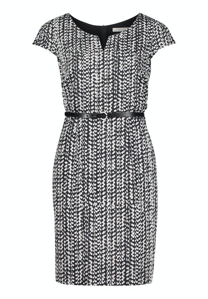 Betty&Co Cocktailkleid Kleid Kurz 1/2 Arm Black-Nature