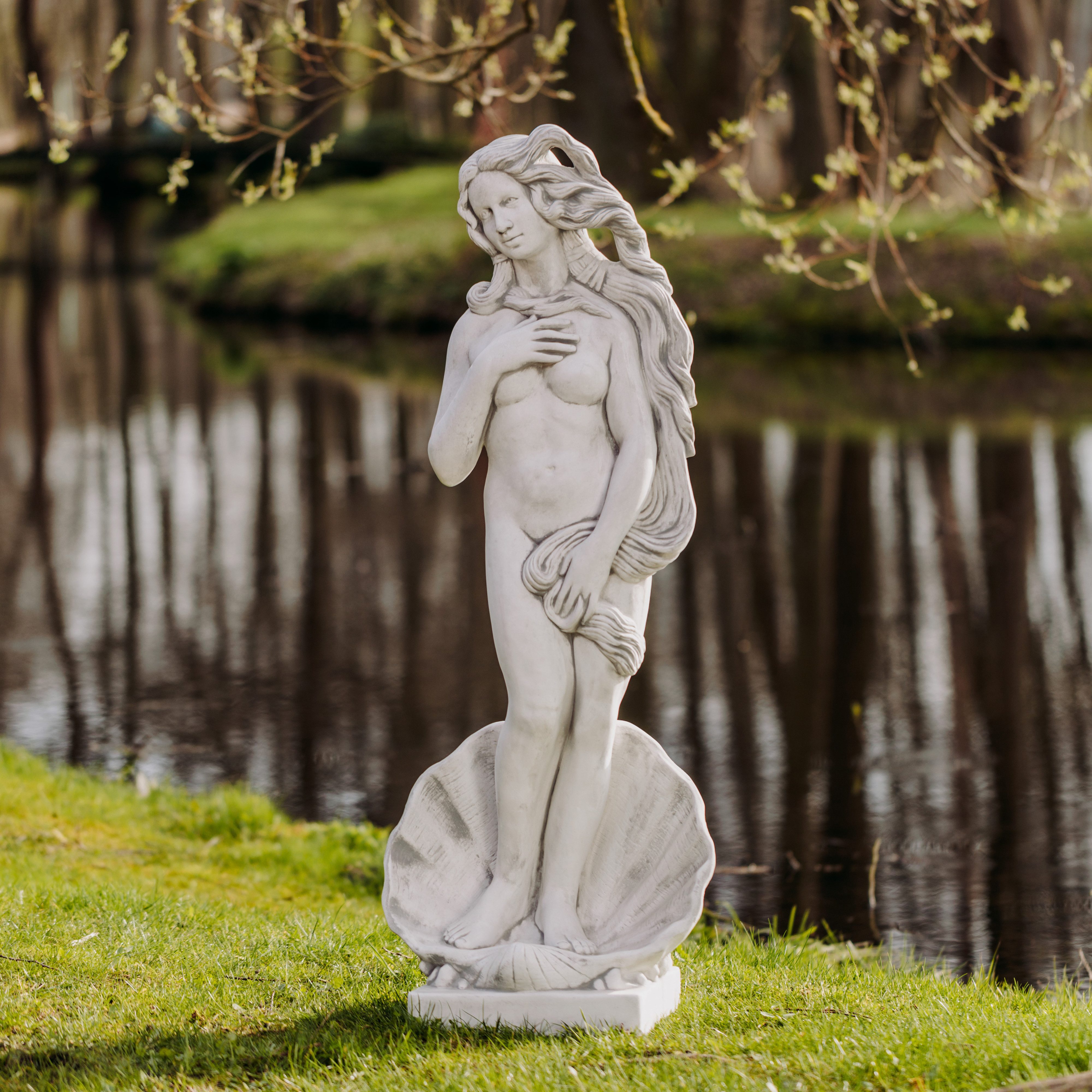 gartendekoparadies.de Gartenfigur Statue die Geburt der Venus, H. 118 cm, 75 kg, Frostsicher