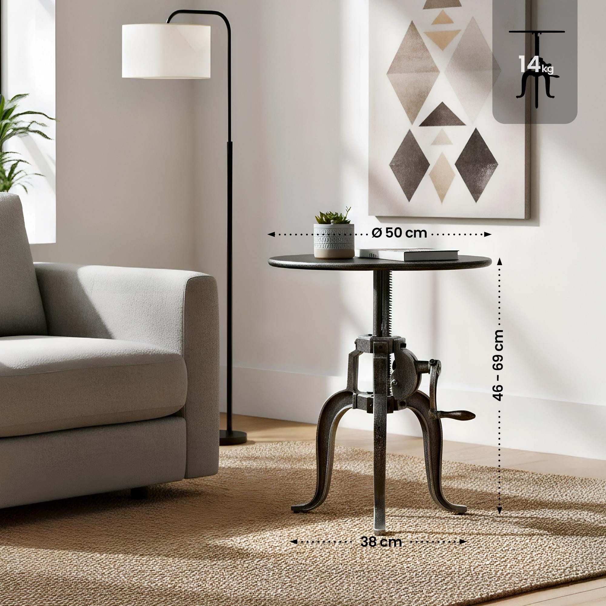 CLP Beistelltisch Marcos (1er), Beistelltisch aus Metall günstig online kaufen