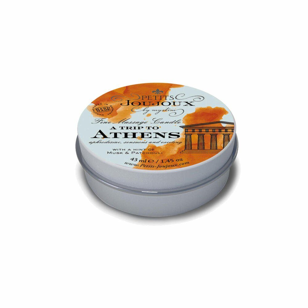 mystim Duftkerze Petits Joujoux a Trip to Athens 43 ml, in kleinem Metalldöschen