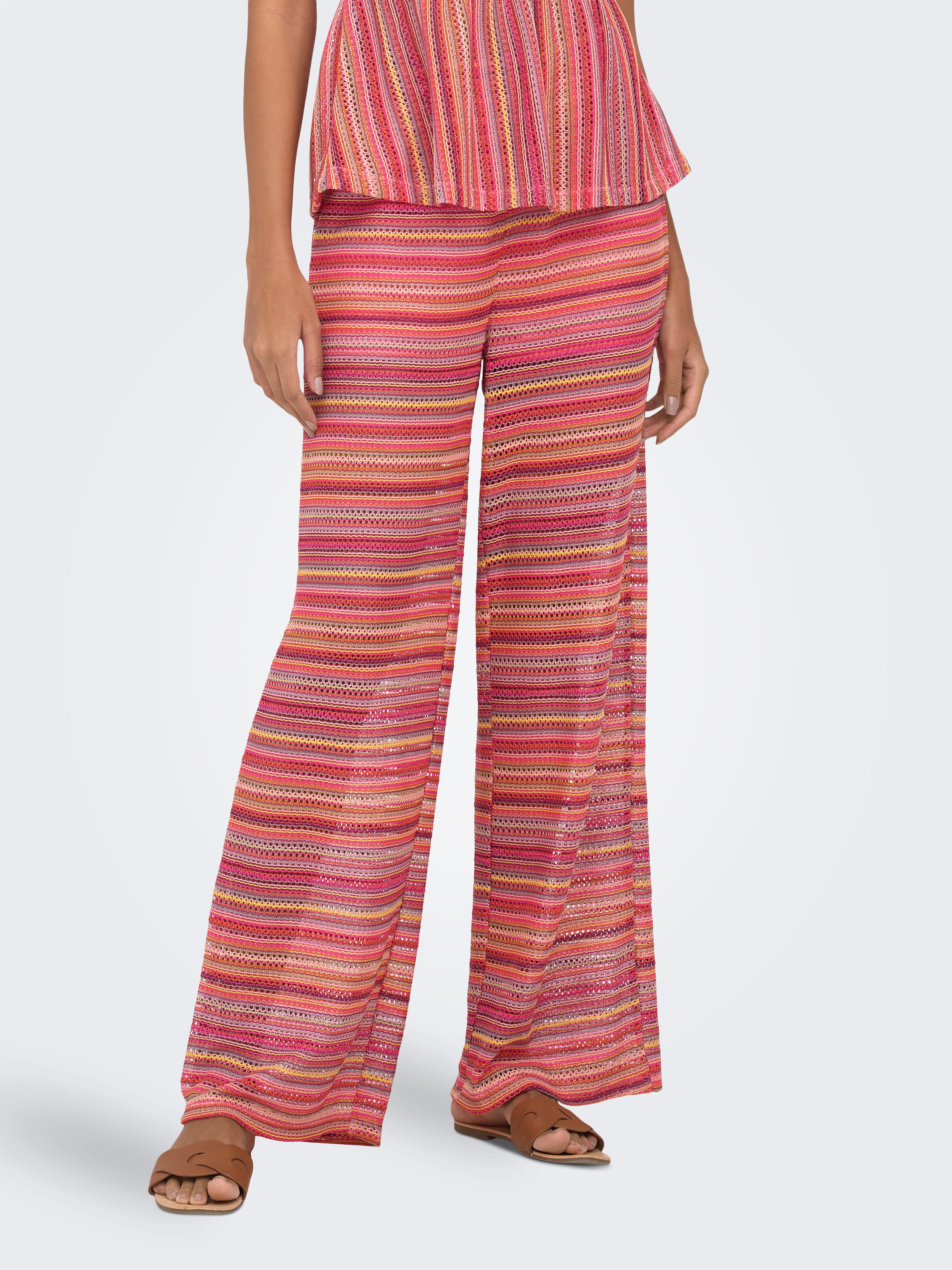 ONLY Schlupfhose ONLSANDY WIDE TIE STRING PANTS JRS Materialmix, regular fit