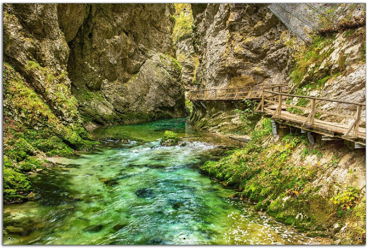 Wallario Sichtschutzzaunmatten Durch die Klamm