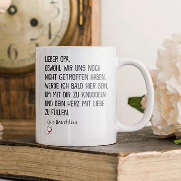 22Feels Tasse Du Wirst Opa Schwangerschaft Geschenk Baby Werdender Grossvater Männer, Keramik, Made in Germany, Spülmaschinenfest