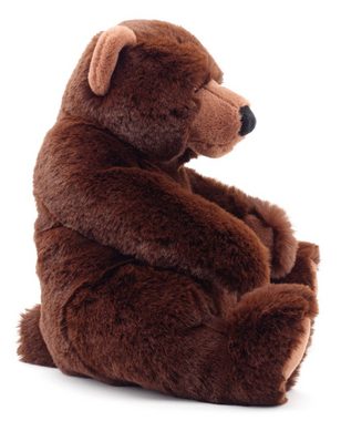 Uni-Toys Kuscheltier "Mika", Braunbär - superweich - 29 cm - Plüsch-Bär, Teddy, Teddybär, zu 100 % recyceltes Füllmaterial