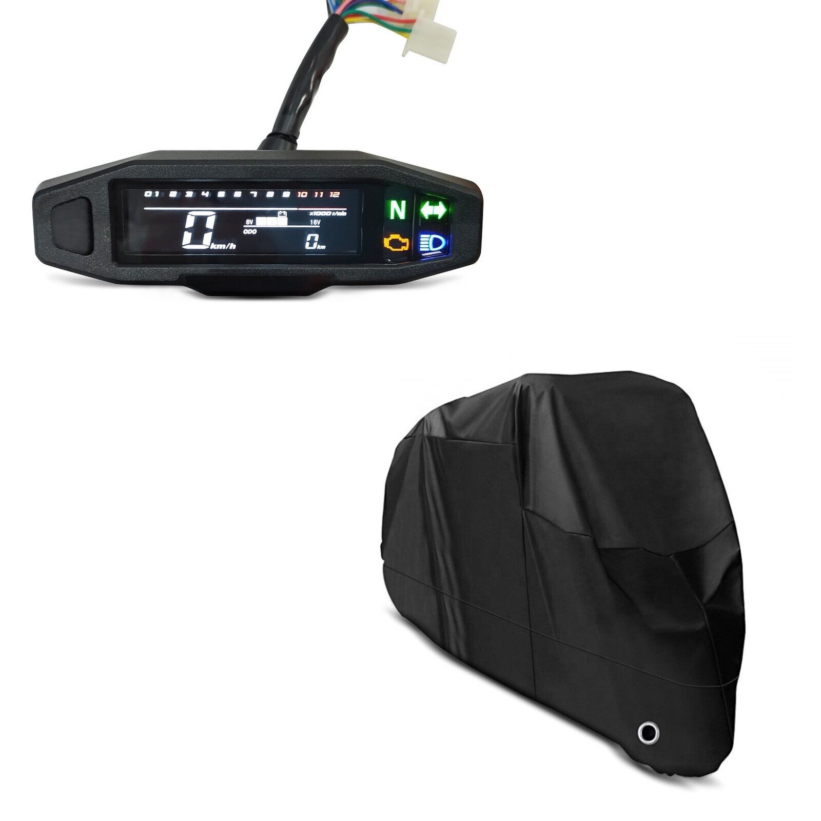 Zaddox Motor-Schutzhülle Set Digital Tachometer + Abdeckplane S3