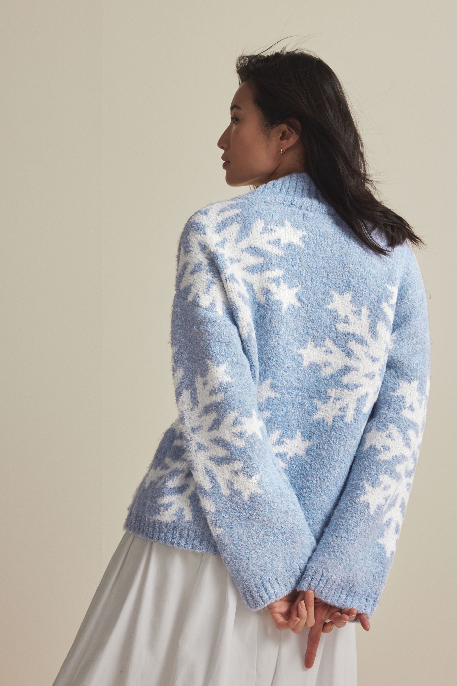Next V-Ausschnitt-Pullover Weihnachtspullover (1-tlg)