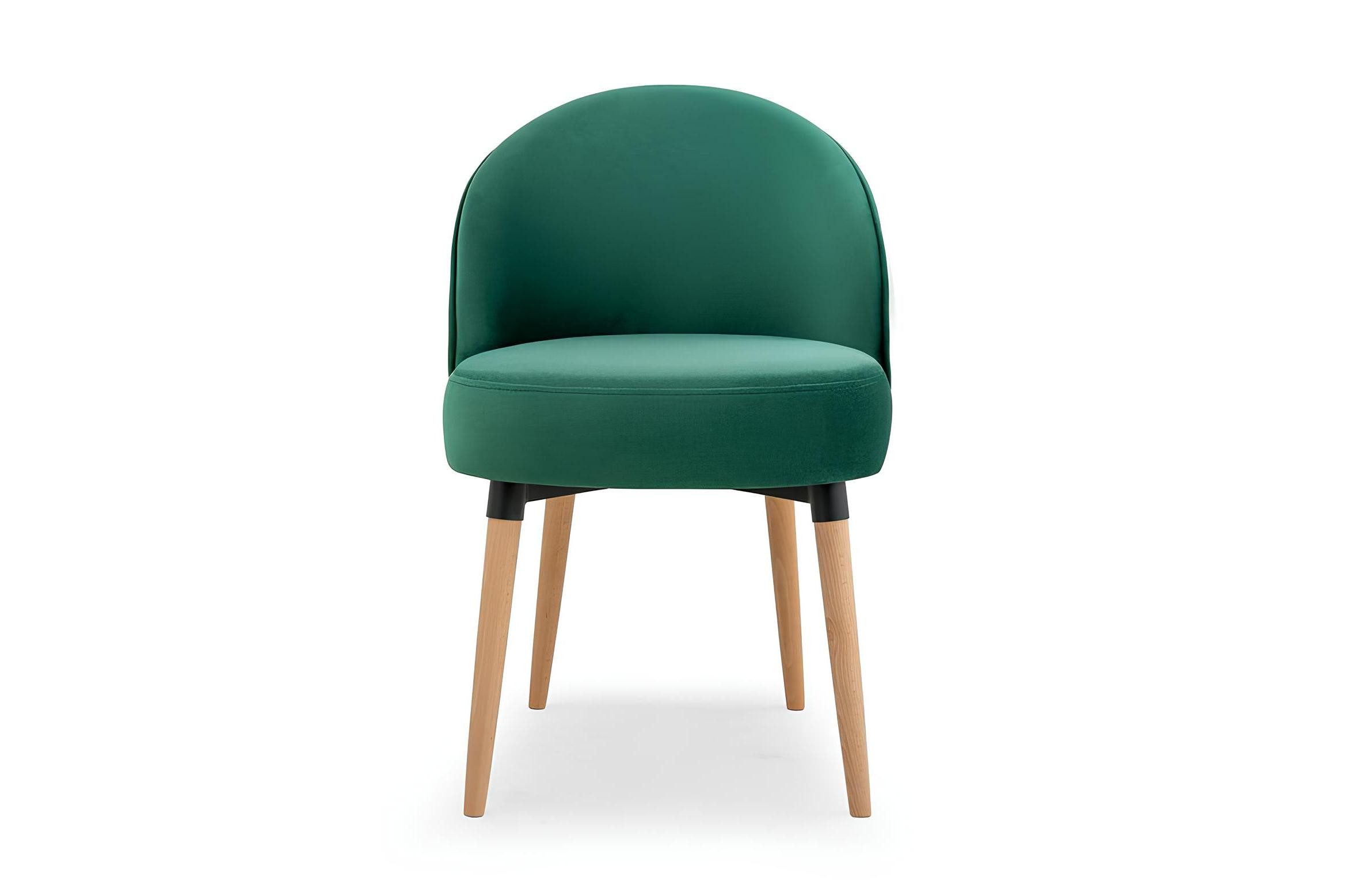 Xlmoebel Polsterstuhl Grüner Polsterstuhl im königlichen Design für Esszimmer und Büro (1 St), Hergestellt in Europa