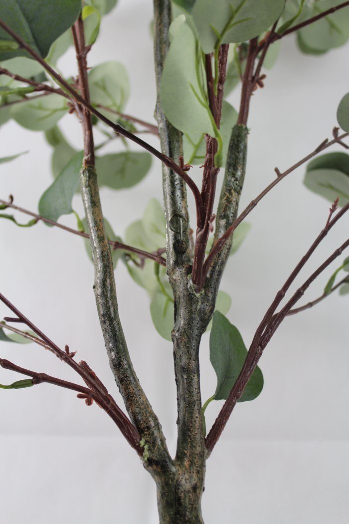 Kunstbaum Kunstpflanze 120 Topf fertig im Eukalyptus, KP041 Höhe cm, Arnusa