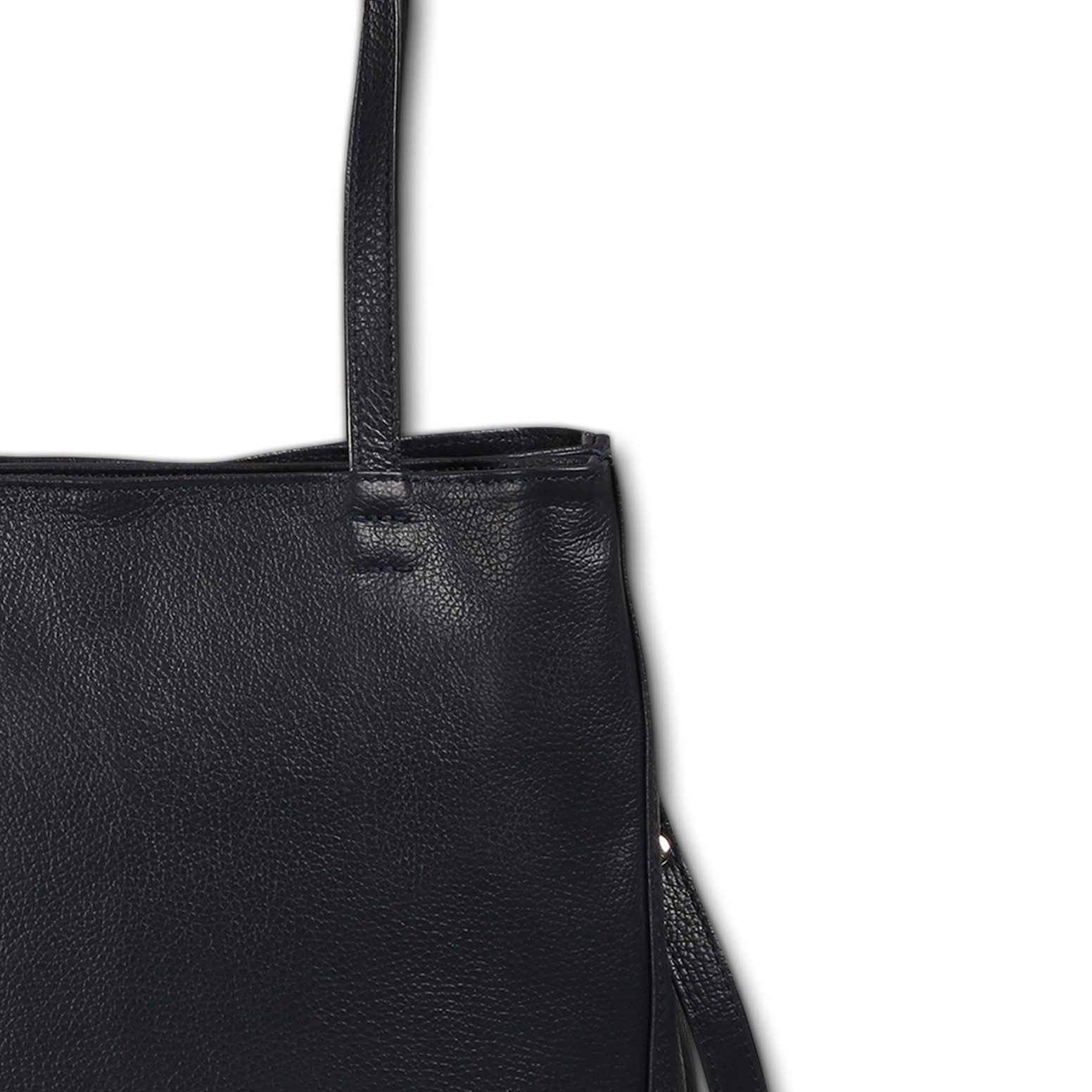 FLORENCE Schultertasche Florence Damen Schultertasche Leder (Schultertasche), Damen Schultertasche Leder, dunkelblau ca. 36cm x ca. 32cm hoch