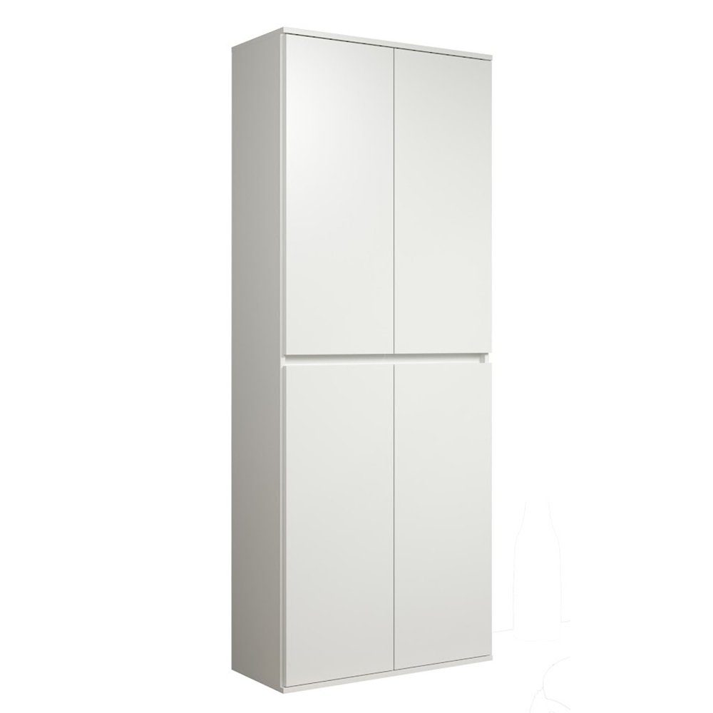 trendteam Mehrzweckschrank Nevada Multifunktionsschrank Schrank Garderobenschrank Weiß 74x191x34cm – Bild 4 von 5