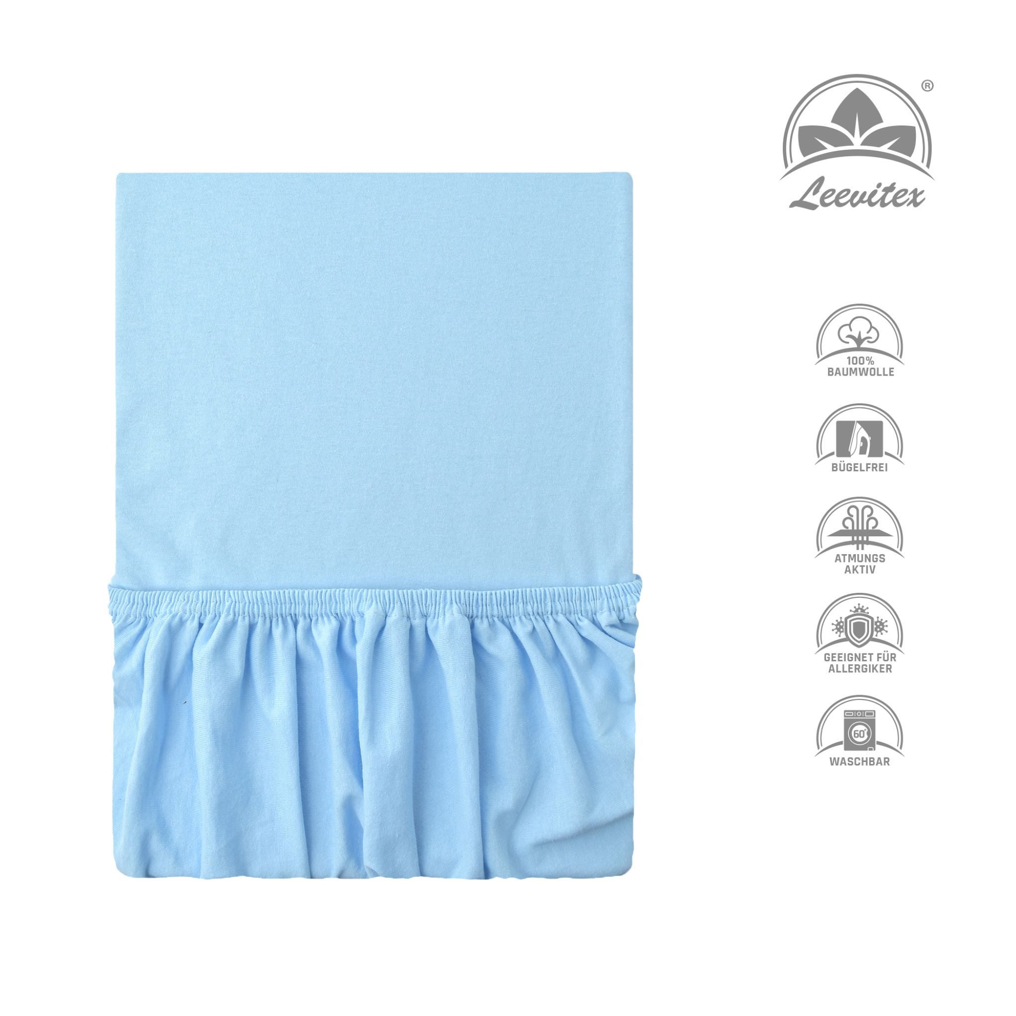 leevitex® Spannbettlaken Spannbettlaken Boxspringbett & Wasserbett Spannbet günstig online kaufen
