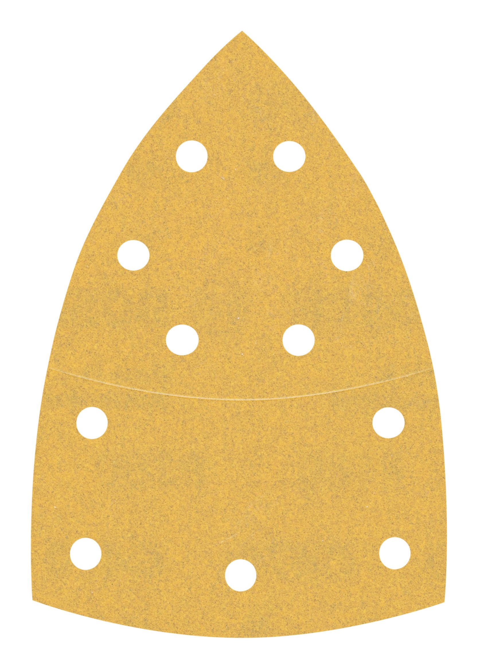 BOSCH Schleifpapier Expert C470 Schleifblätter, (10 Stück), Expert C470, 11 Löcher, f. Multischleifer, 102 x 62 mm, 93 mm, K