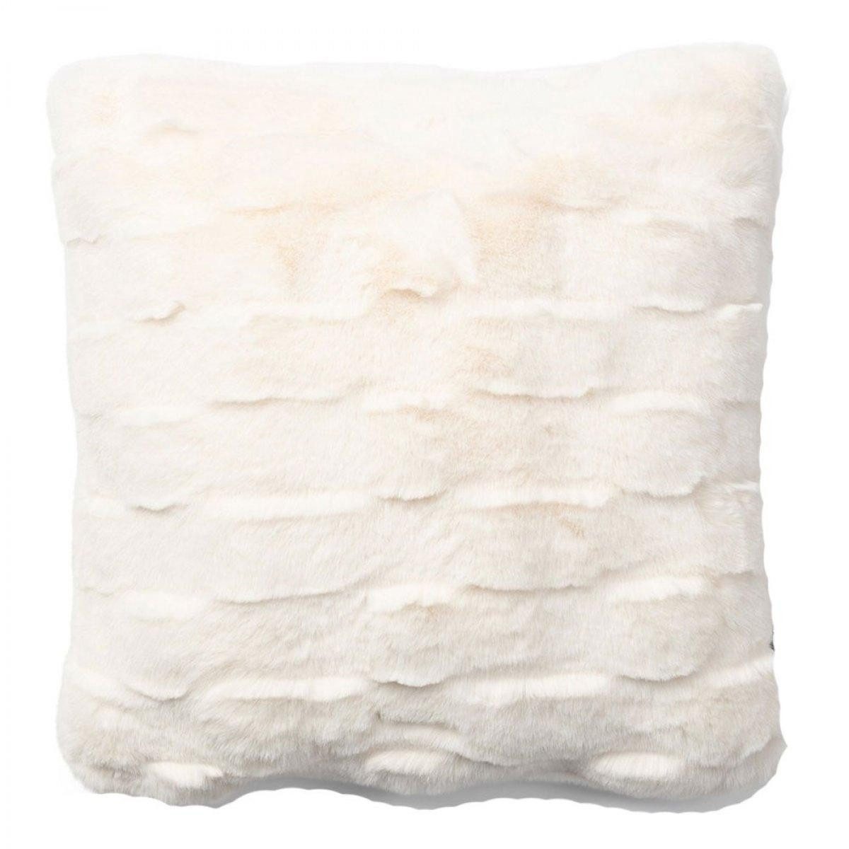 Rivièra Maison Kissenhülle Kissen Romolo Kunstpelz Weiß (50x50cm) günstig online kaufen