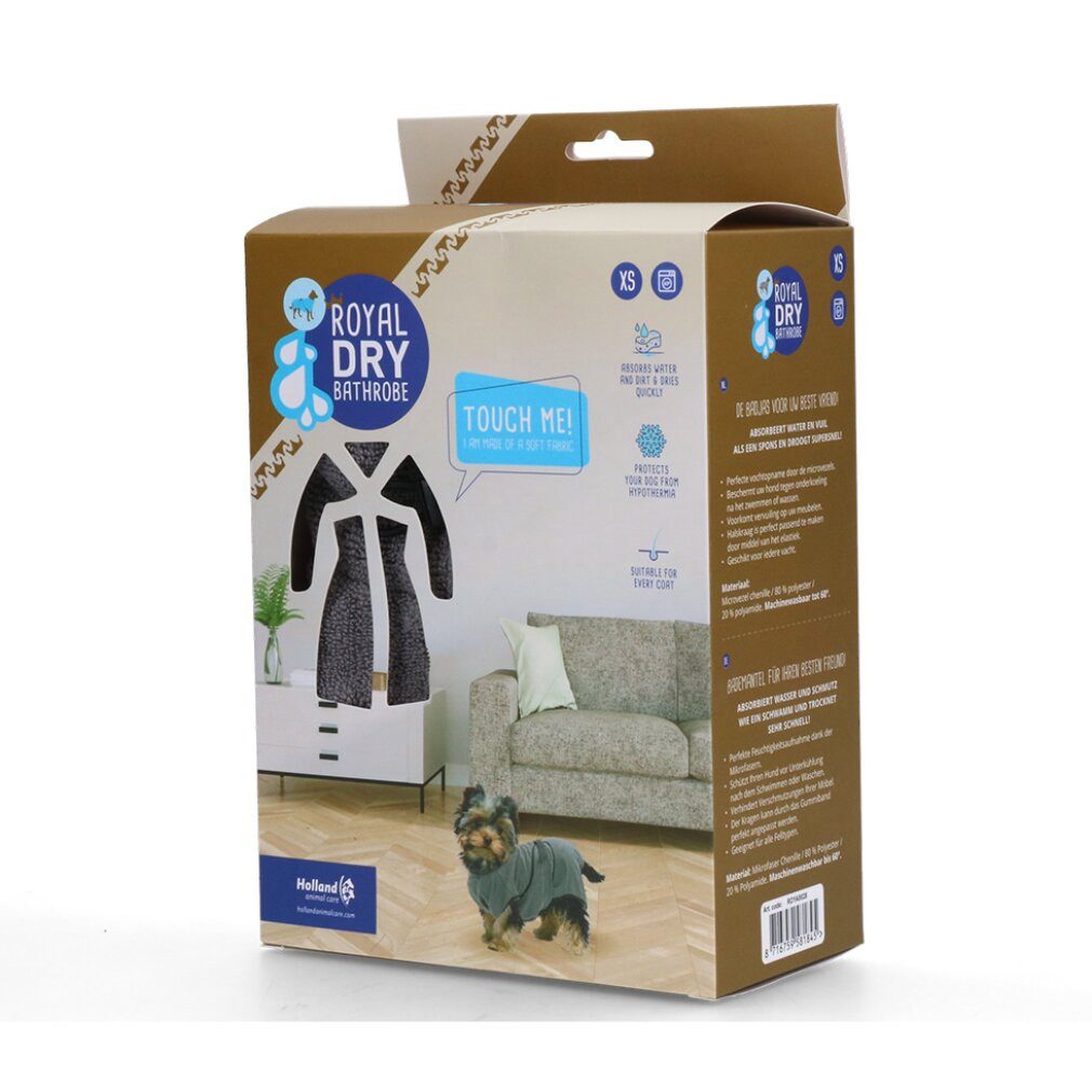 Holland Animal Care Hundeweste Royal Dry Bathrobe XS