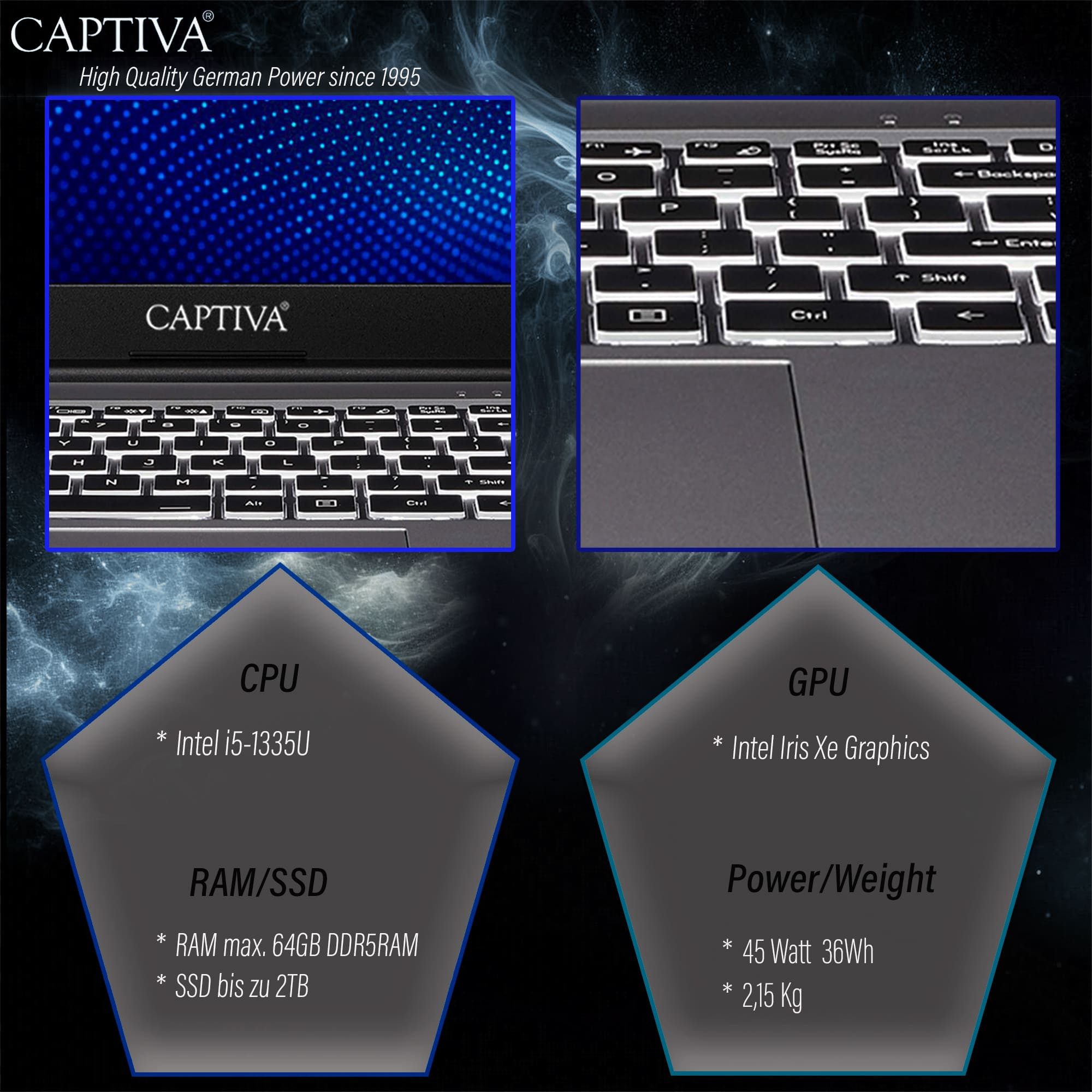 CAPTIVA Power Starter I99-021GE Business-Notebook