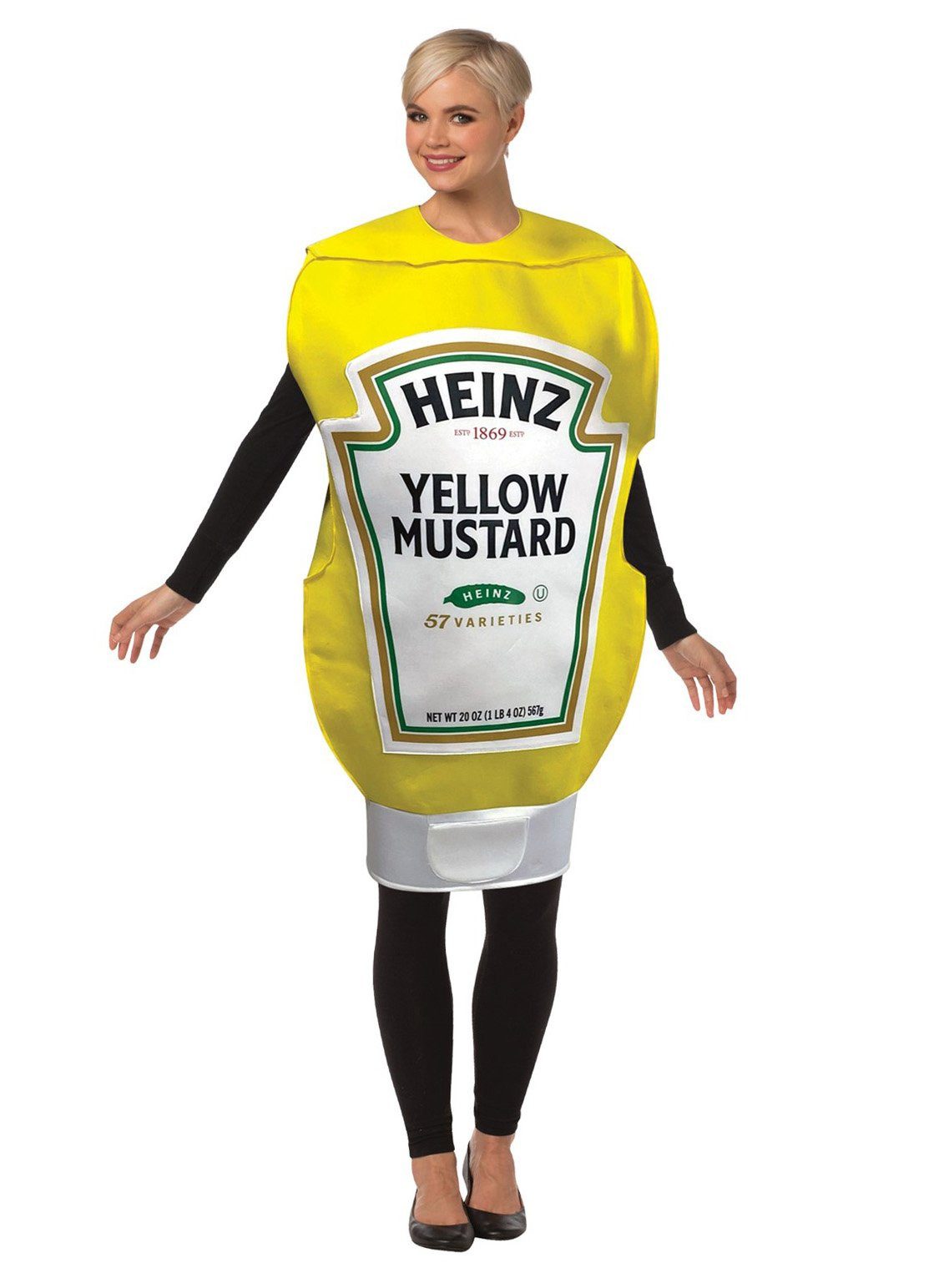Rast Imposta Kostüm Heinz Senfflasche Kostüm, Die ikonische Ketchupflasche hier als Mustard-Варианты