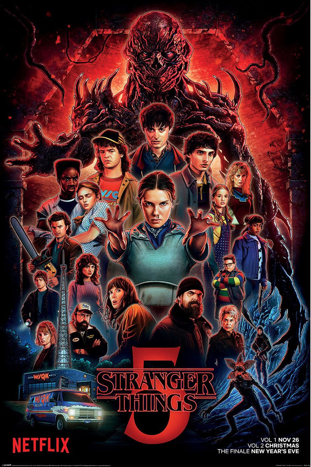 Poster Stranger Things - Staffel 5 - One Sheet - Poster 61x91,5 cm