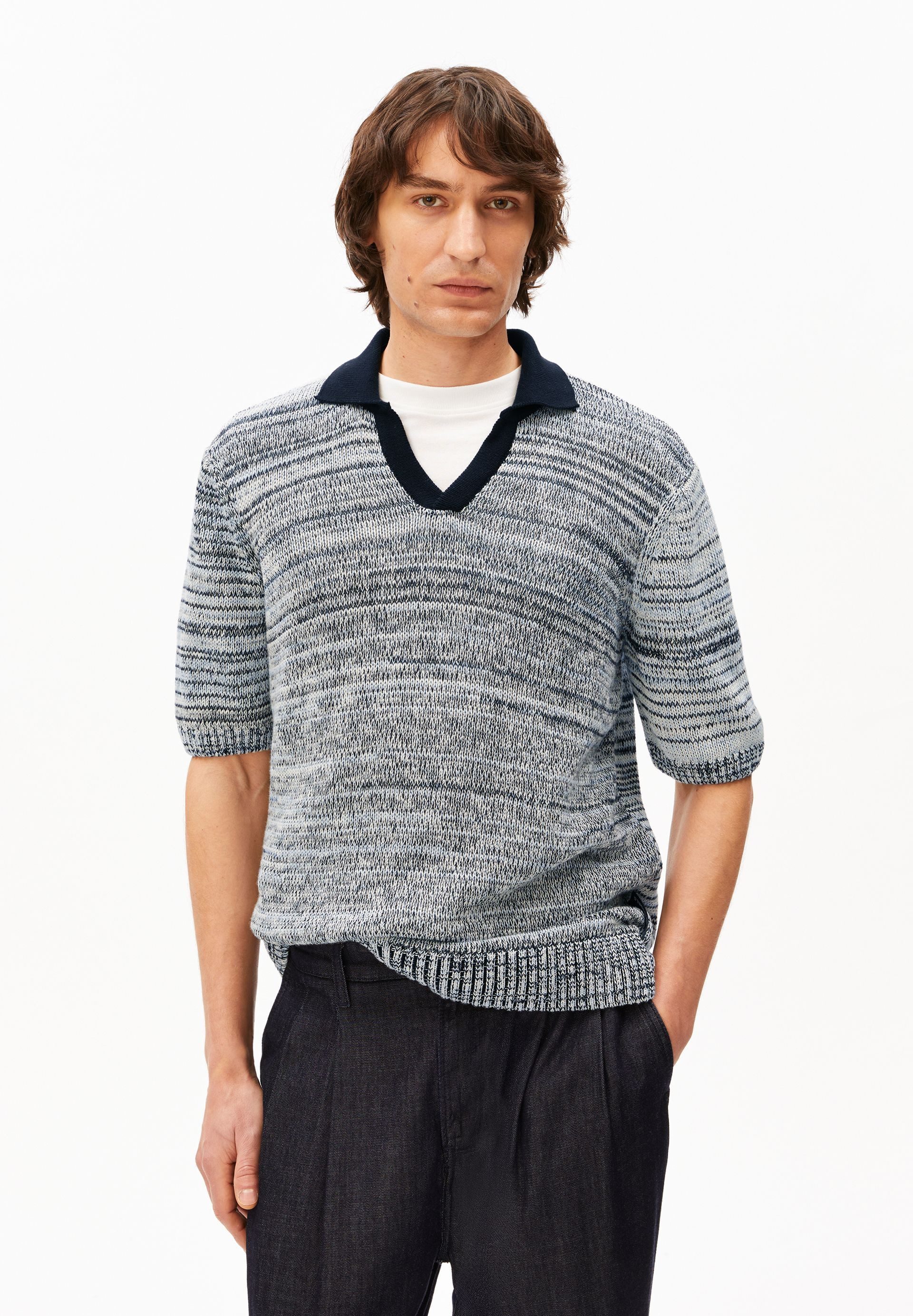 Strickpullover YARNMIX Pullover aus Bio-Baumwolle