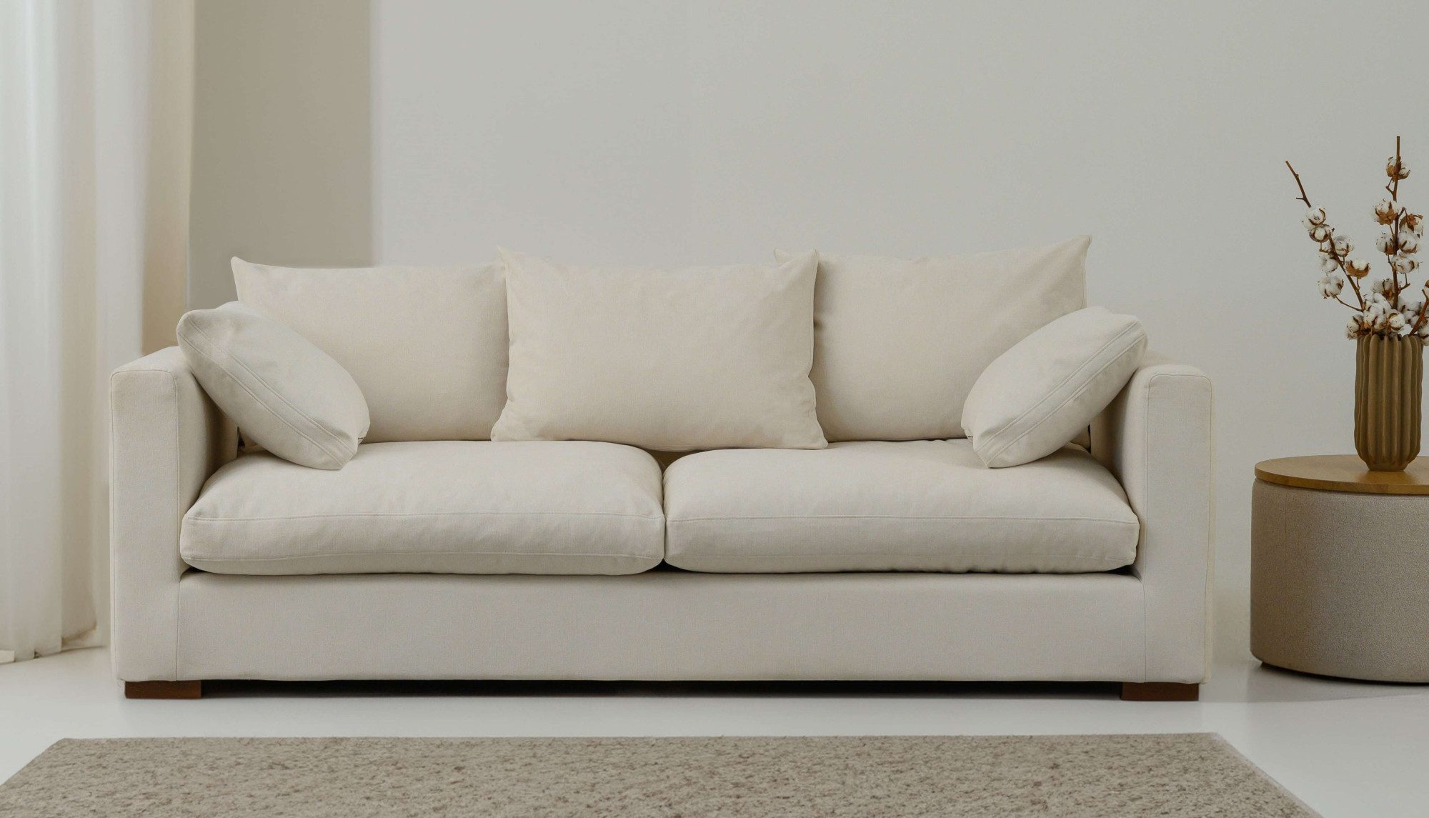 Home affaire 2,5-Sitzer Comfy, extra weich und kuschelig, Füllung mit Federn und Daunen