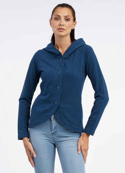 Ragwear Sweatjacke AVAN mit Kapuze und schön abgerundetem Saum