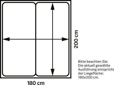 Jockenhöfer Gruppe Boxspringbett BELLA inkl. 7-Zonen-TTFK-Matratze H3, Kaltschaum-Topper, Kopfteil mit Rauchglas-Steinen, 140/180 cm x200 cm – Bild 5 von 5