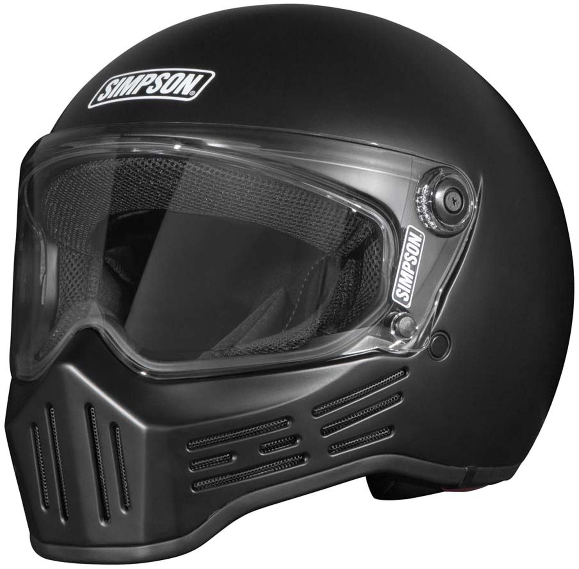Simpson Motorradhelm M30 Motorrad Helm, Doppel-D-Verschluss, ECE 22.06