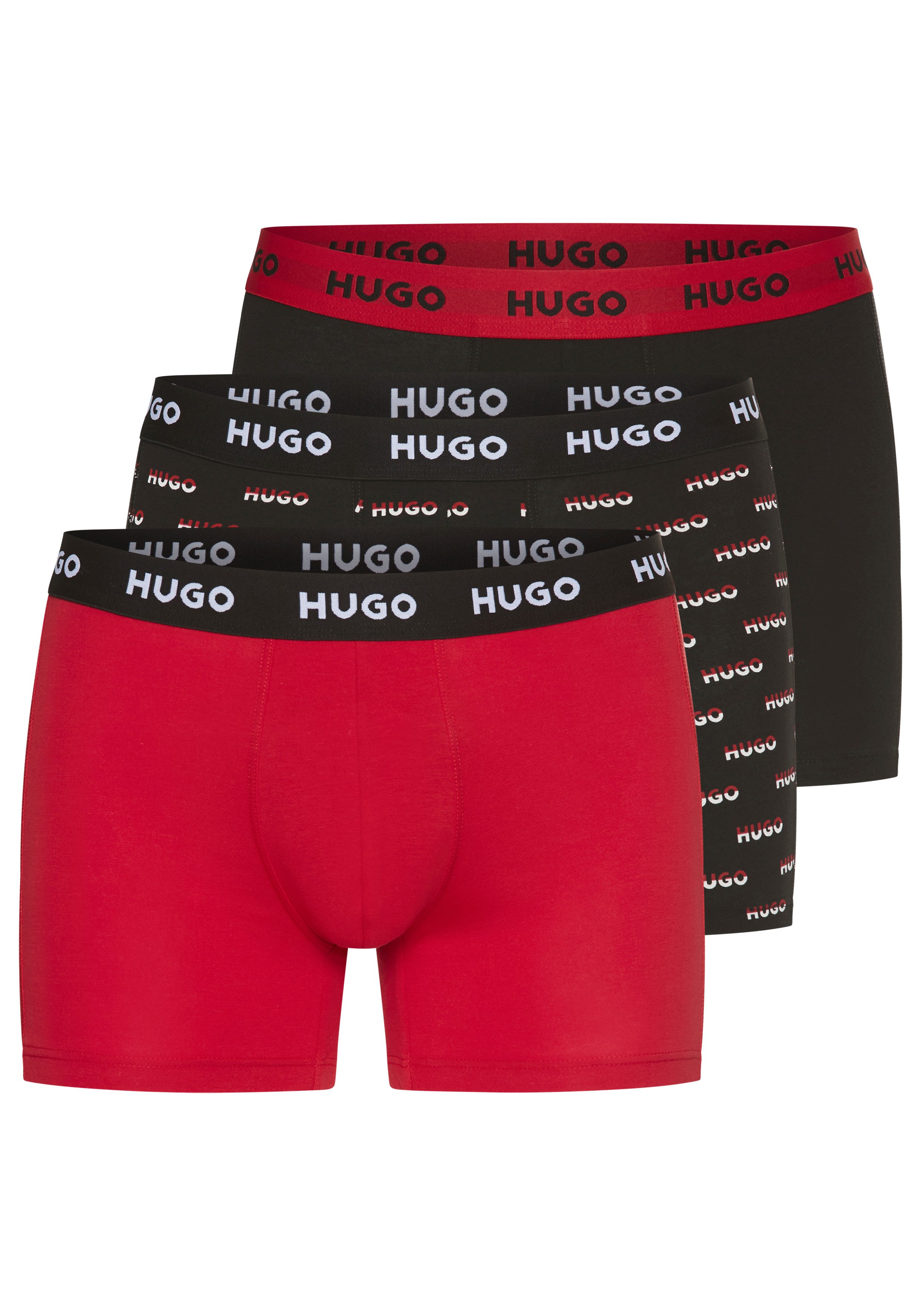 HUGO Boxershorts BOXERBR TRPLT DESIGN Markenlogo günstig online kaufen
