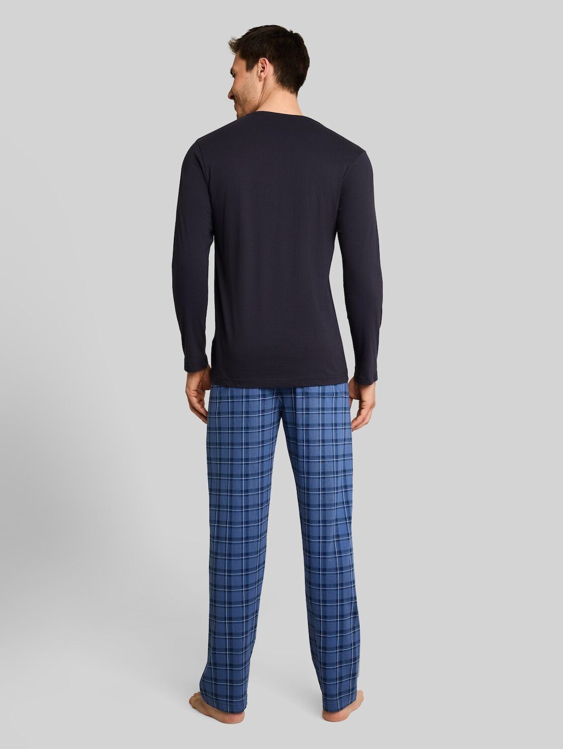 TOM TAILOR Pyjama Unterwäsche Pyjama-Set mit Karomuster