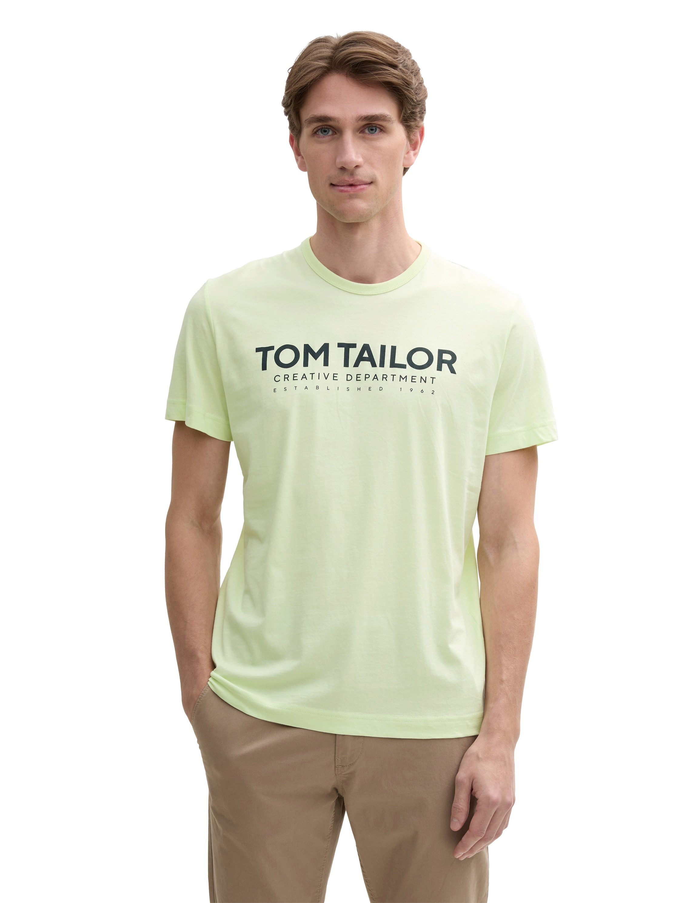 TOM TAILOR Rundhalsshirt mit Logoprint