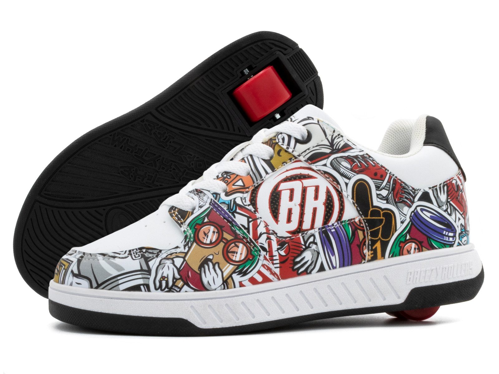 BREEZY ROLLERS Schuhe mit Rollen Rollschuhe Sneaker Heelys 2-in-1 Kinderschuhe Rollschuhe