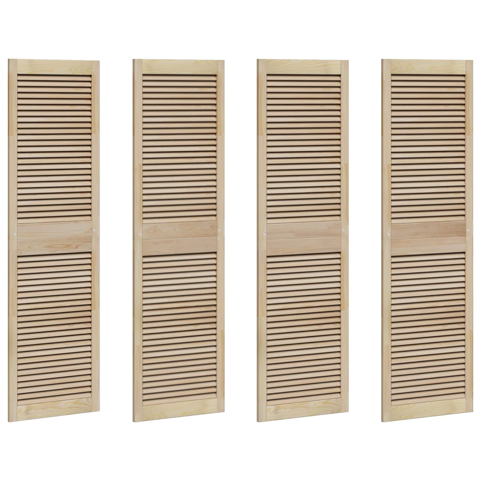 vidaXL Schranktür Schranktür mit Tür 4 Stk. Natur 170 x 2,1 x 49,5 cm (4 St)