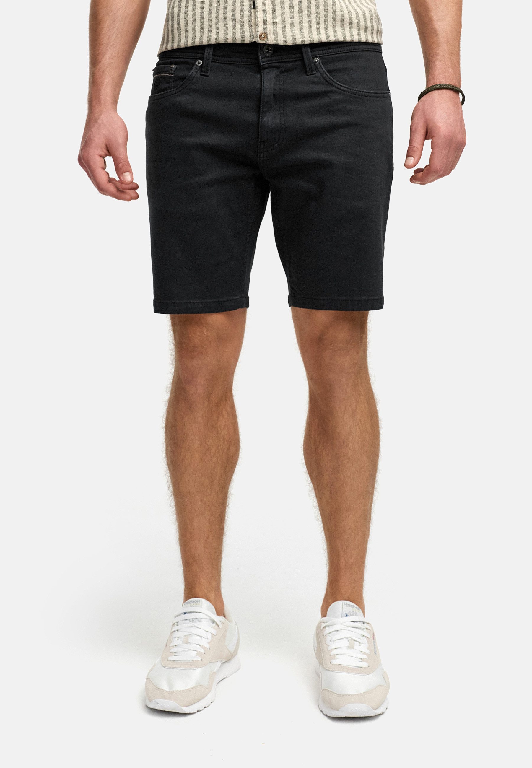 INDICODE Jeansshorts Herren INSymon Jeans Shorts Herrenshorts 5-Pocket-Shorts aus Soft Denim