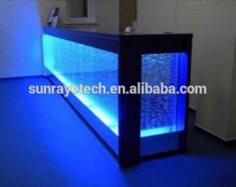 JVmoebel Bartisch Große LED Wasserwand Wandbar Luxus LED Theke Regal Neu (Bartheke), Made in Europe