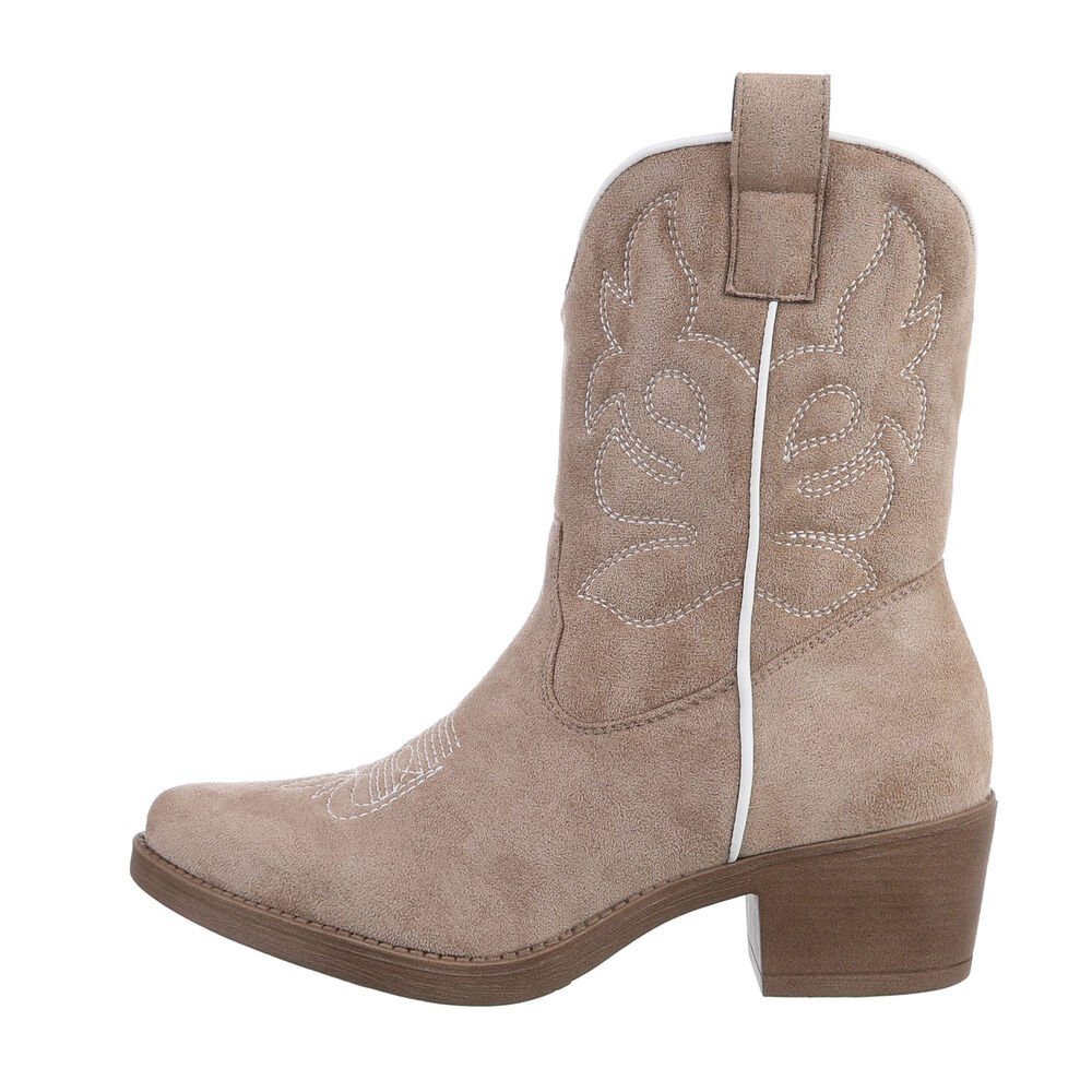 Ital-Design Damen Cowboyboots Western Westernstiefelette (87112956) Blockab günstig online kaufen
