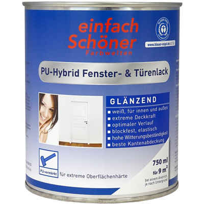 Wilckens Farben Tür- und Fensterlack einfach Schöner PU-Hybrid, glänzend, Weiß, 750 ml