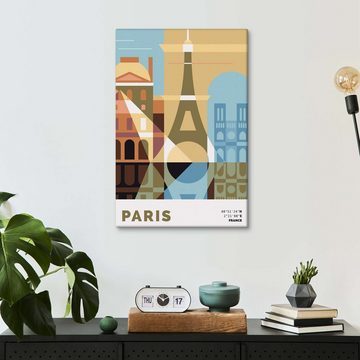 Posterlounge Leinwandbild Nigel Sandor, Paris, Digitale Kunst