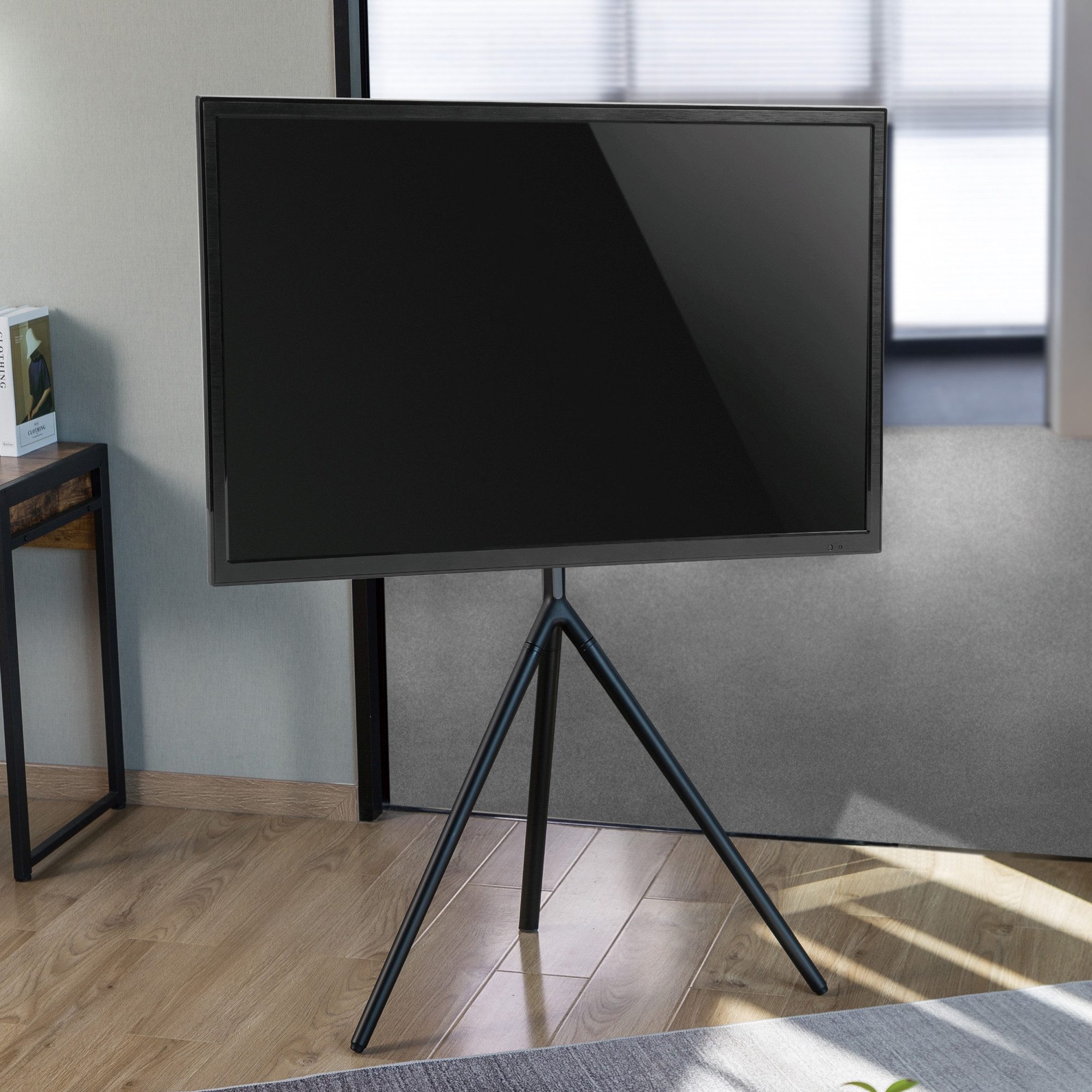 pro.tec TV-Ständer, (bis 65 Zoll, »Valle« max. 65 Zoll Metall 137 x 85,5 x 46,5 cm Schwarz)