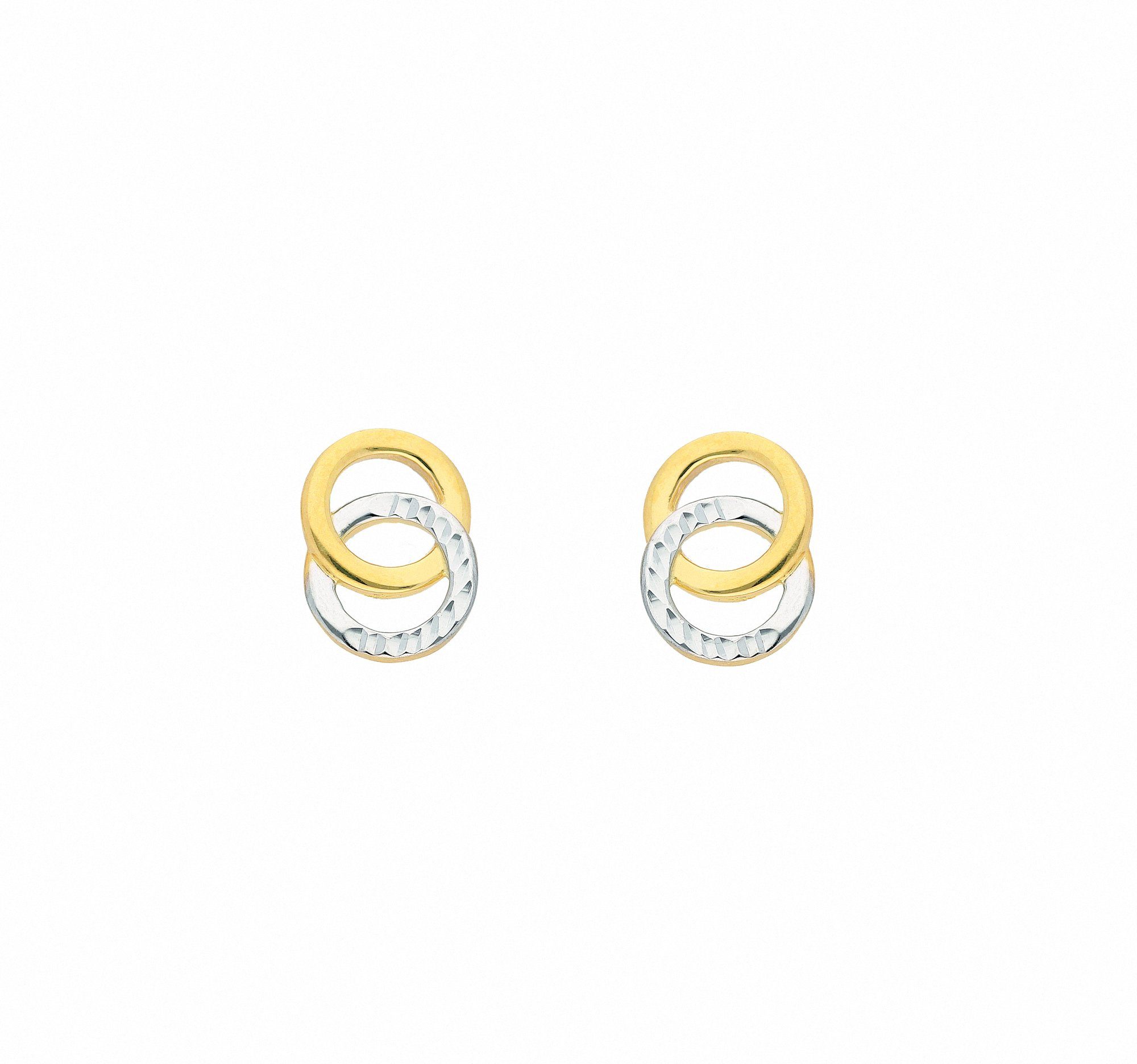 Paar Ohrhänger Damen 333 Gold Ohrringe Ohrstecker