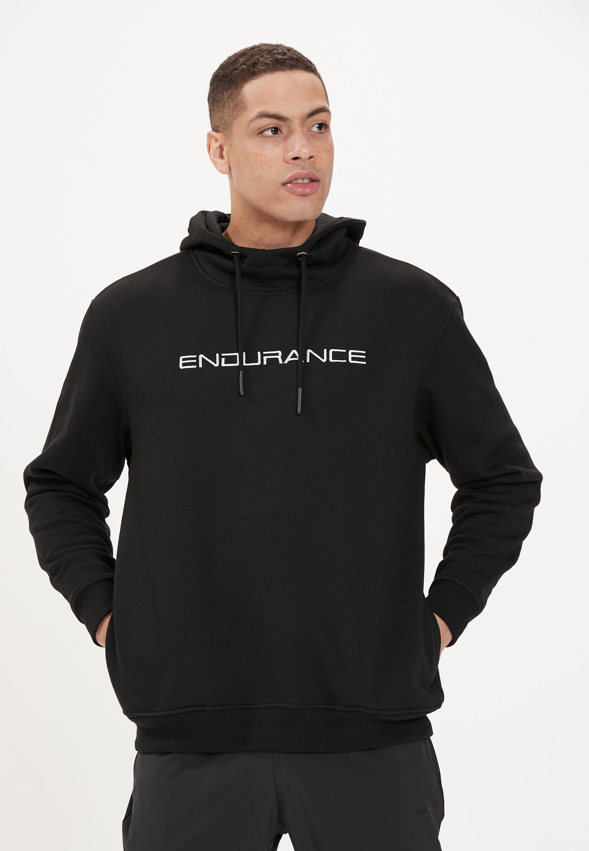 ENDURANCE Kapuzensweatshirt LIONK in schnell trockender Qualität schwarz