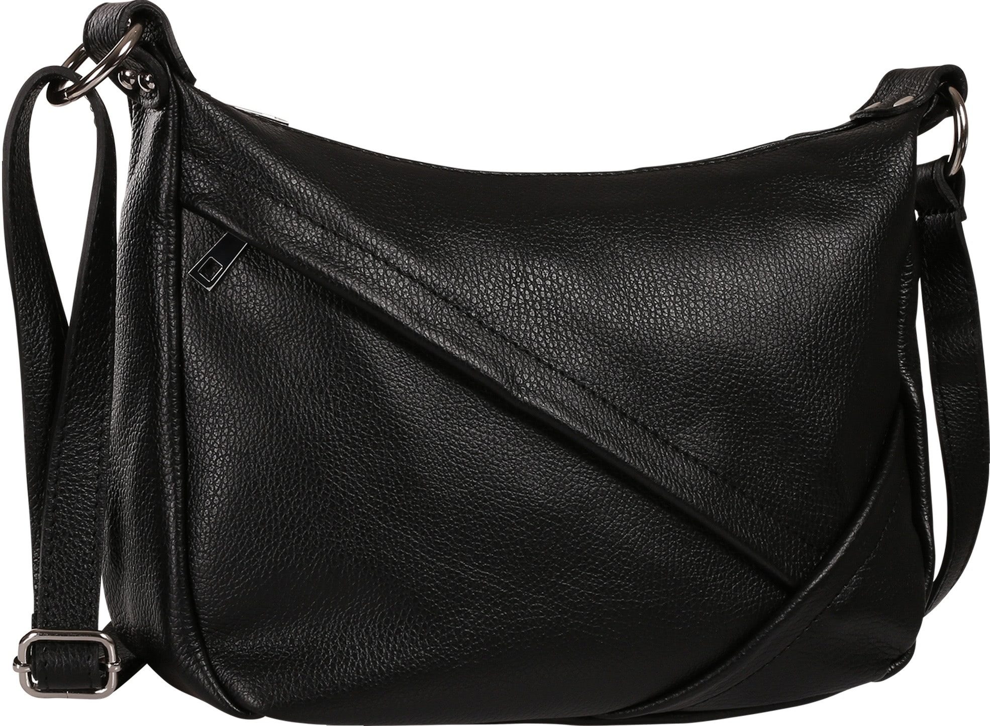 Toscanto Schultertasche Toscanto Tasche schwarz Schultertasche (Schultertasche), Damen Schultertasche Leder, schwarz ca. 35cm x ca. 22cm