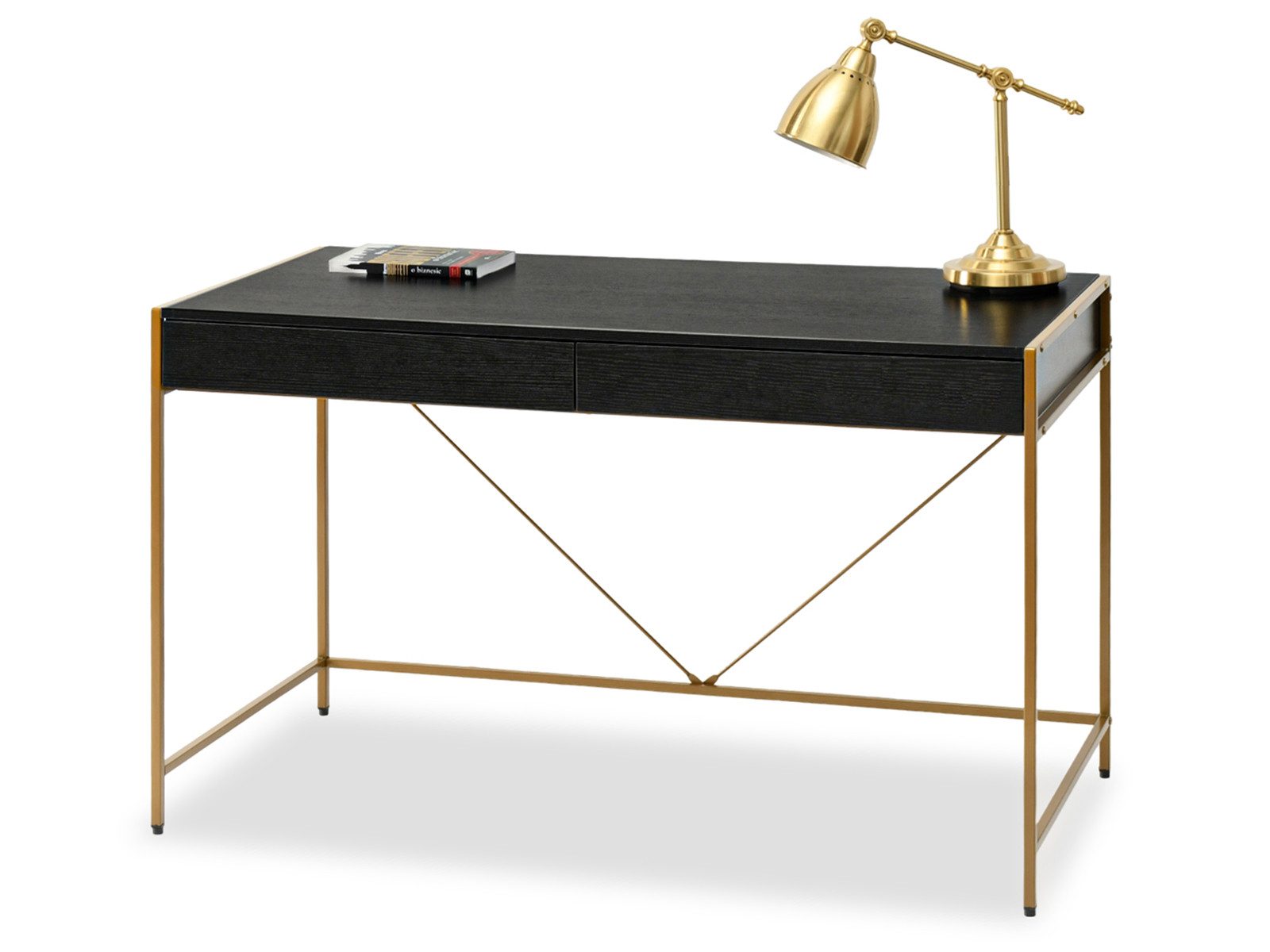 Compleo Schreibtisch mit 2 Schubladen, Breite: 123 cm, Modern design günstig online kaufen